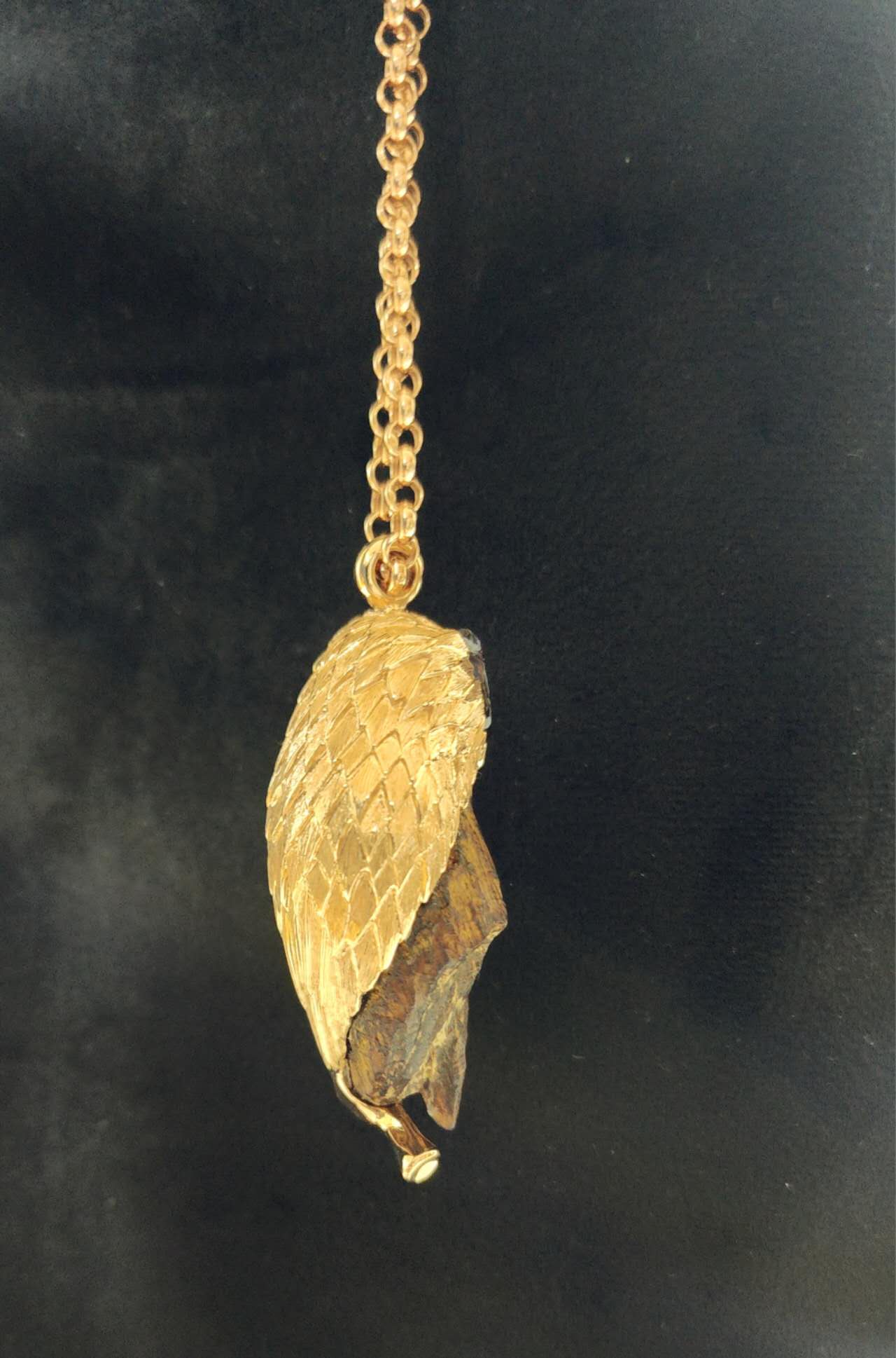 Owl pendant side